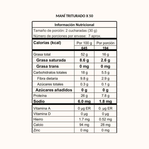Second image of Maní Triturado