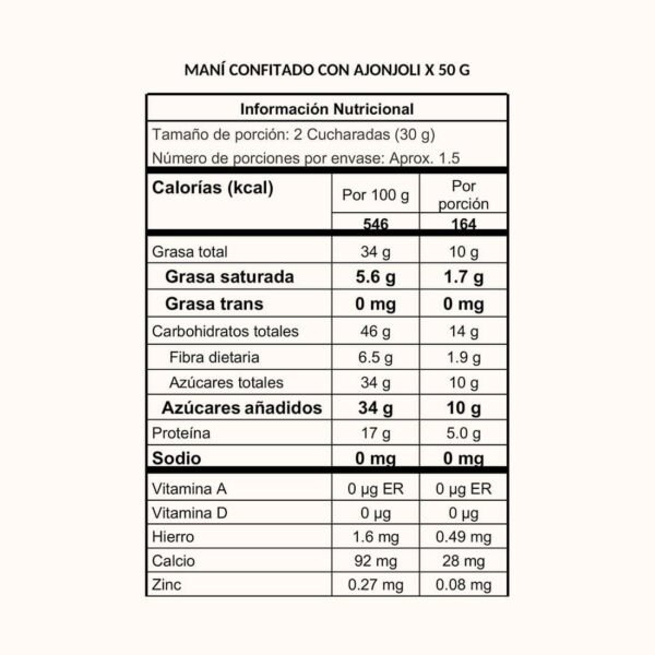 Second image of Maní con Ajonjolí 50g