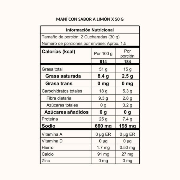 Second image of Maní con Limón