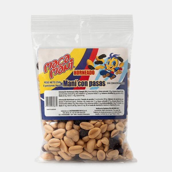 Maní con Pasas 250 g