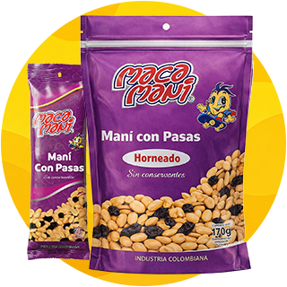 Maní con Pasas