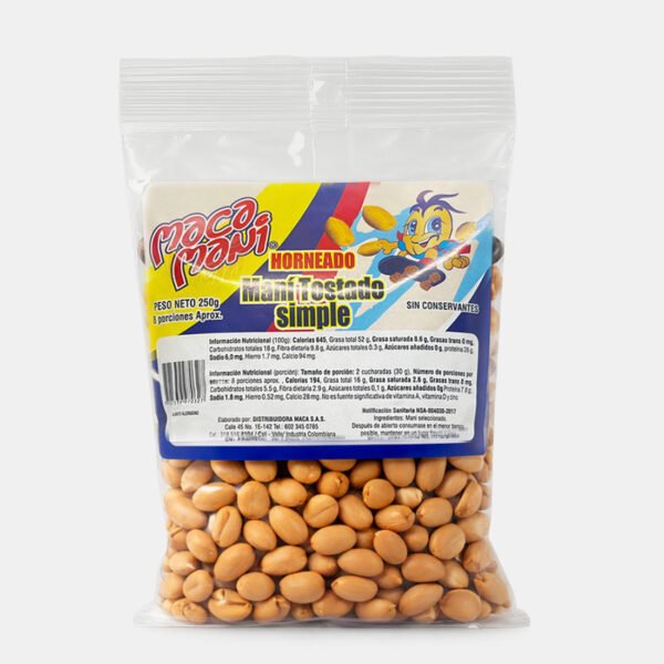 Maní Tostado Simple 250g
